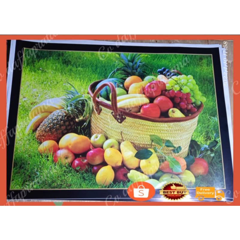 Poster jumbo buah buahan