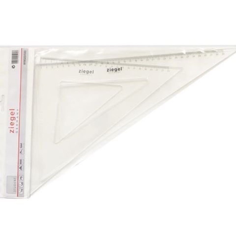 Penggaris Ziegel No 12 Segitiga Besar Arsitektur teknik Sipil