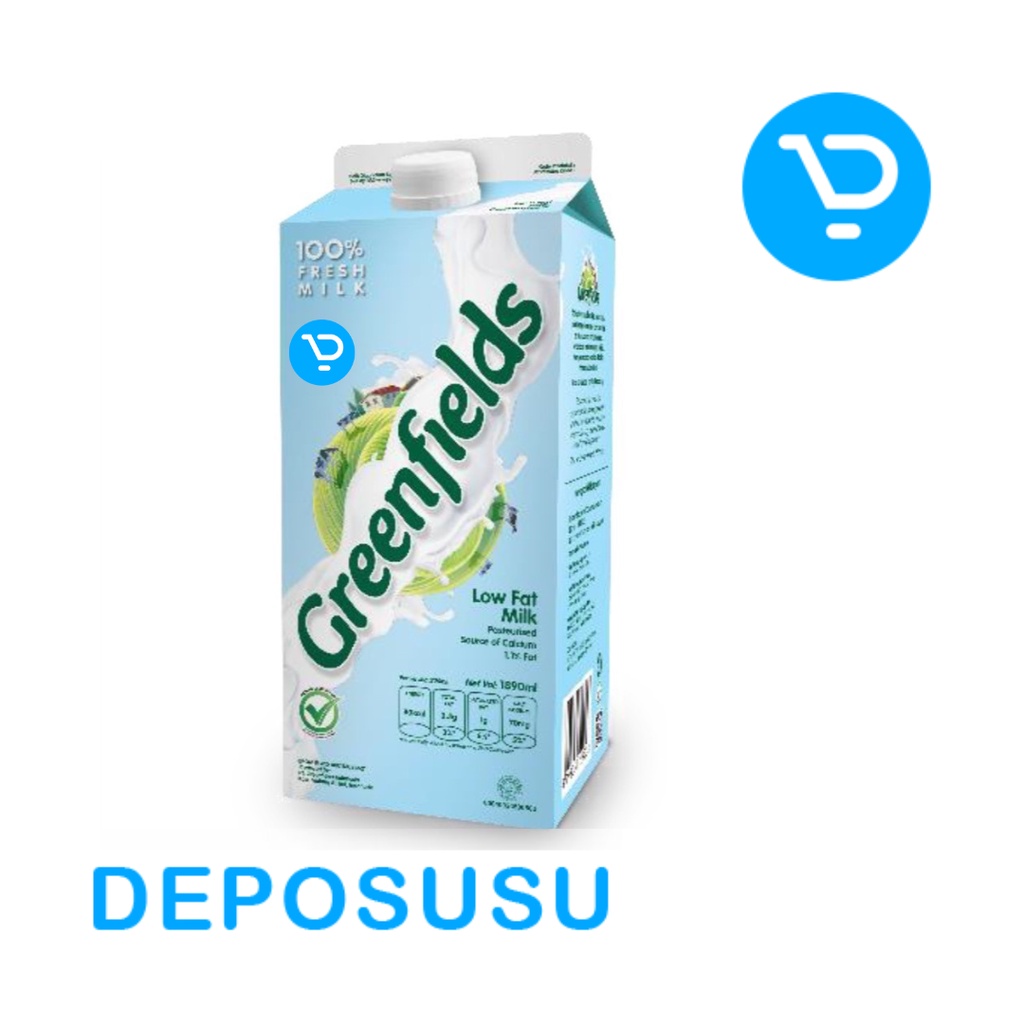 

Susu Pasteurisasi Freshmilk GREENFIELDS 1,89Liter - Low Fat