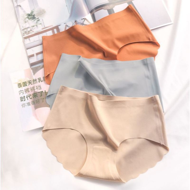 Celana Dalam Seamless / CD Latex sutra isi 3