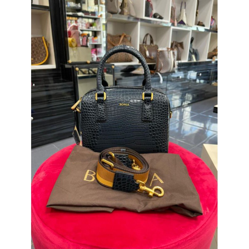 SLING BAG BONIA MONOGRAM WARNA COKELAT WANITA KUALITAS ORIGINAL