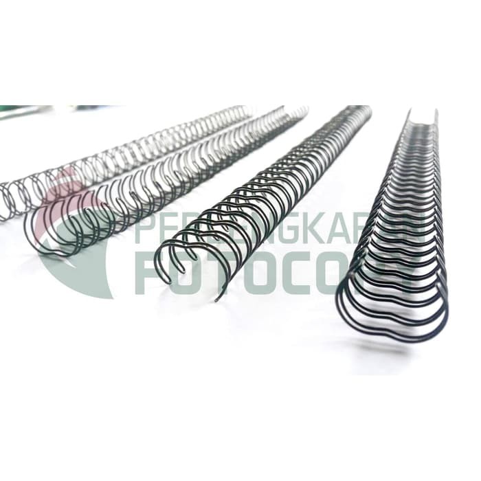Order Langsung Spiral Kawat/Ring kawat F4 , 3:1 - ukuran 1/4 Hitam & Putih TERMURAH terbaik