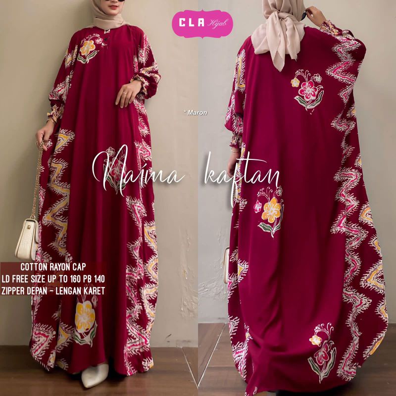 NAIMA KAFTAN / GAMIS WANITA ORIGINAL BY CLA HIJAB