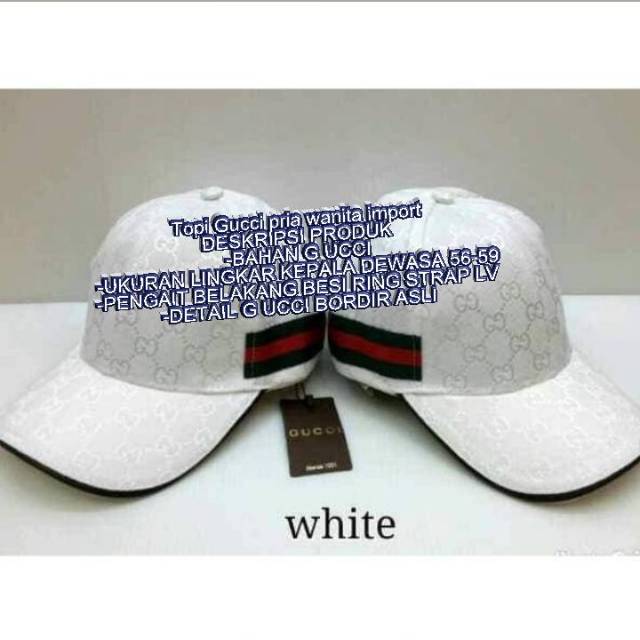Topi Gucci Pria Wanita Import Hight Quality