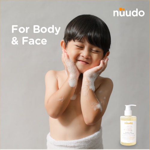 Nuudo Bubbly Kids Body &amp; Face / Sabun Shampoo Bayi Anak Travel Size 60ml