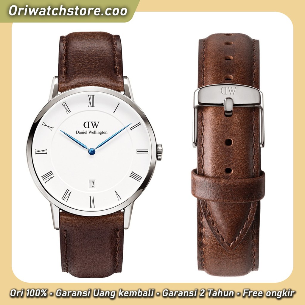 TERLARIS DW ORI FREE STRAP JAM TANGAN WANITA PRIA DANIEL WELLINGTON ORIGINAL CLASSIC DAPPER BRISTOL