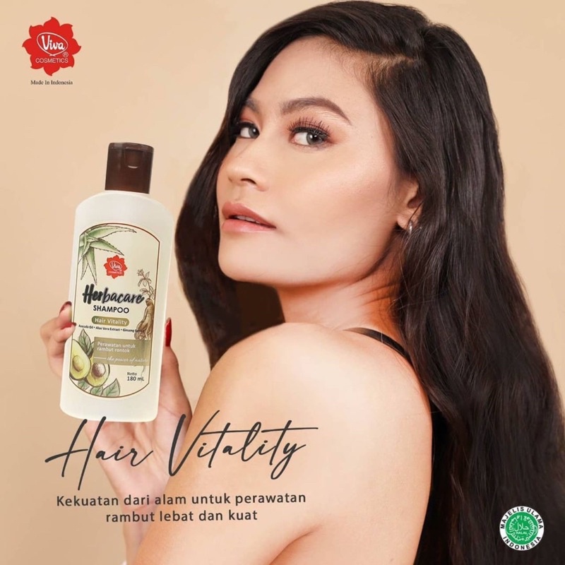 VIVA Herbacare Shampoo &amp; Conditioner - Hair Vitality / Refresh &amp; Balance / Smooth &amp; Shine Viva Shampoo dan Conditioner Original BPOM