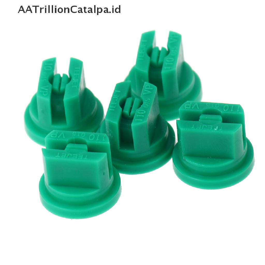 Aatrillioncatalpa 5pcs Nozzle Kepala Spray Atomisasi Tekanan Tinggi Bentuk Kipas Untuk Irigasi Tanaman