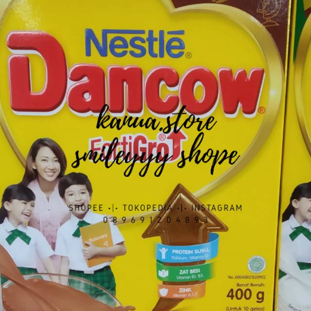 

Nestle Dancow fortigro coklat 400gr