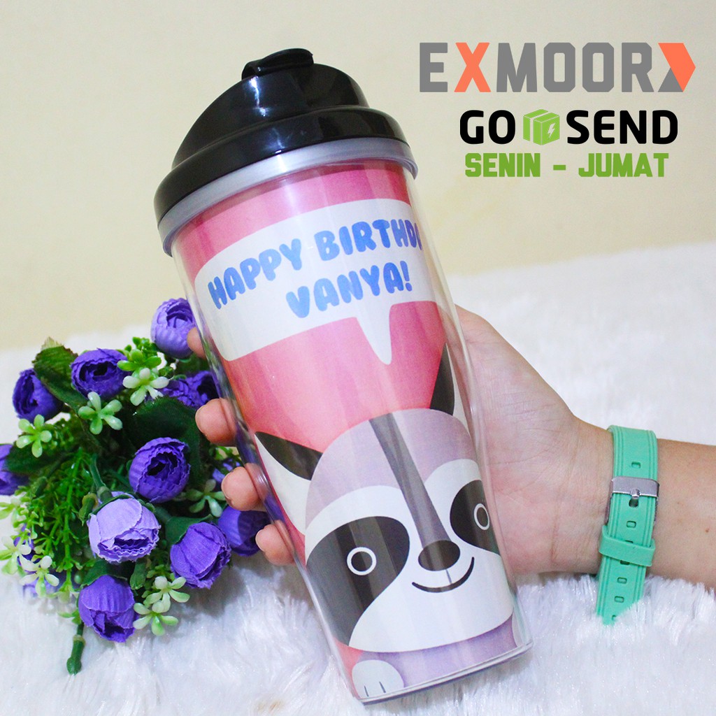 Tumbler Rakun Kado Ulang Tahun