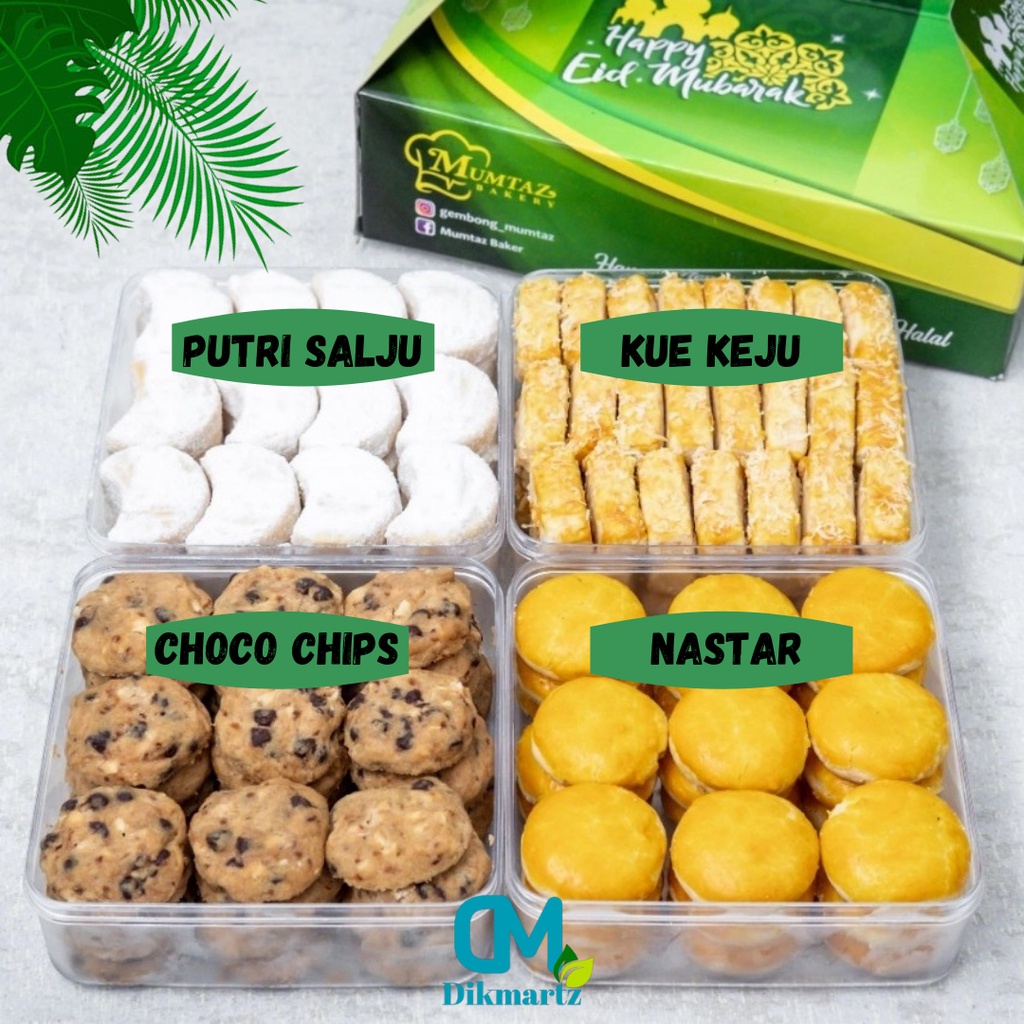 

Parsel Lebaran Paket Kue Lebaran Kering 1 Box Isi 4 Mumtaz Bekery