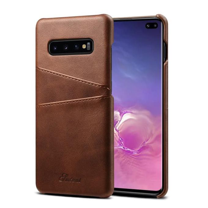 Pengiriman Cepat hard case..> Premium Leather Card Case Samsung Galaxy S10 S10 Plus S10E - Samsung