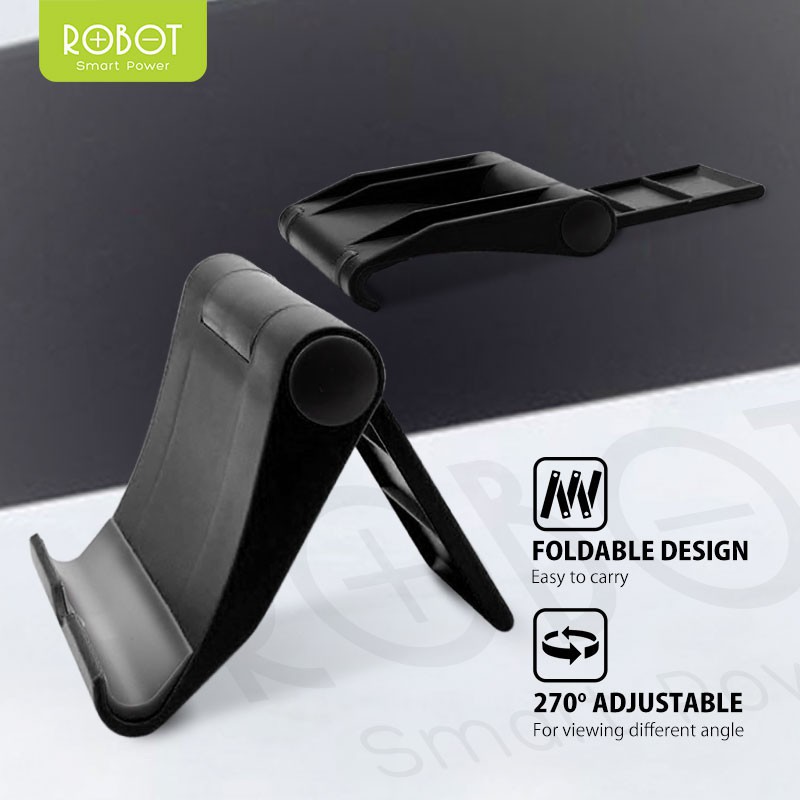 Universal Stent Robot RT-US01 Stand Holder HP For Phone And Tablet - Black