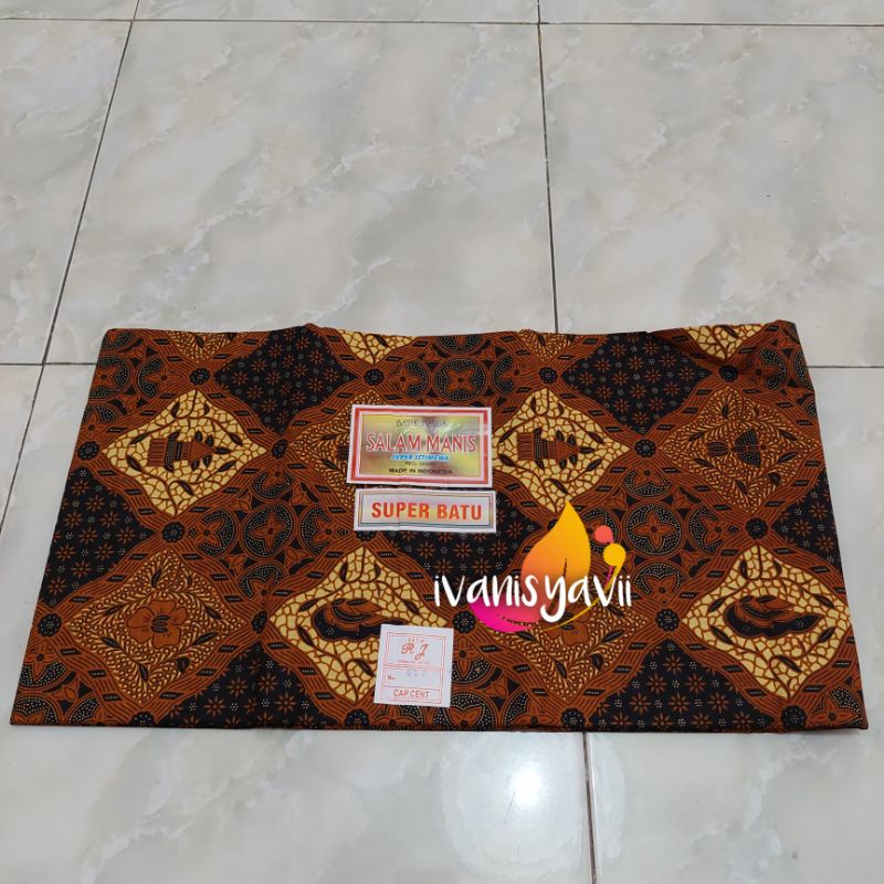 Set Jarik Cewek Cowok + Blangkon, Motif Mukti Besar