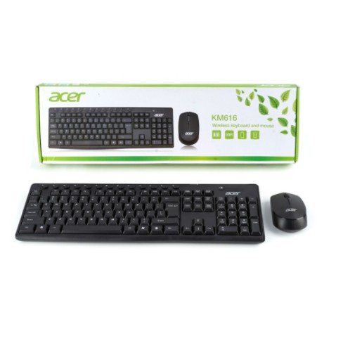 KEYBOARD + MOUSE WIRELESS ACER KM616 BONUS BATERAI