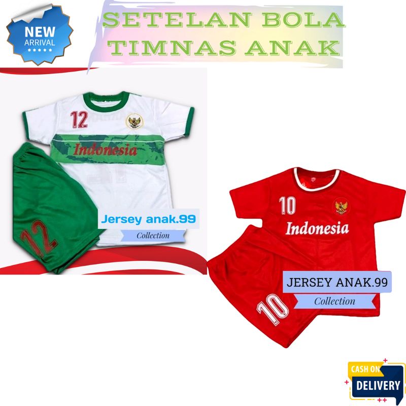 TERBARU SETELAN JERSEY BOLA TIMNAS ANAK INDONESIA KIDS 2022