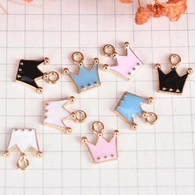 Charms Enamel Alloy Little Crown