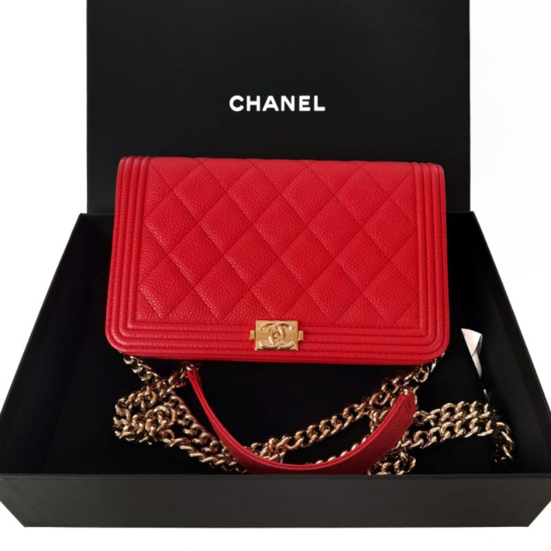 Channel Boy WOC Caviar Red GHW