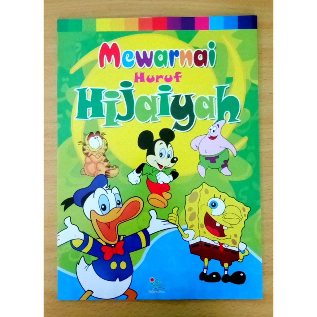 Buku ANAK Islami Mewarnai Huruf HIJAIYAH Bergambar Lucu Berwarna Cahaya Alam