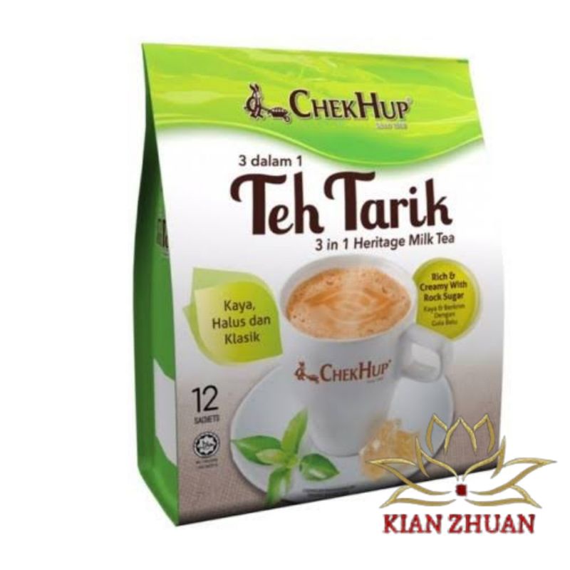 Chekhup White Coffee 2in1, 3in1, Rich / Teh Tarik / Kokoo Cokelat, Hazelnut