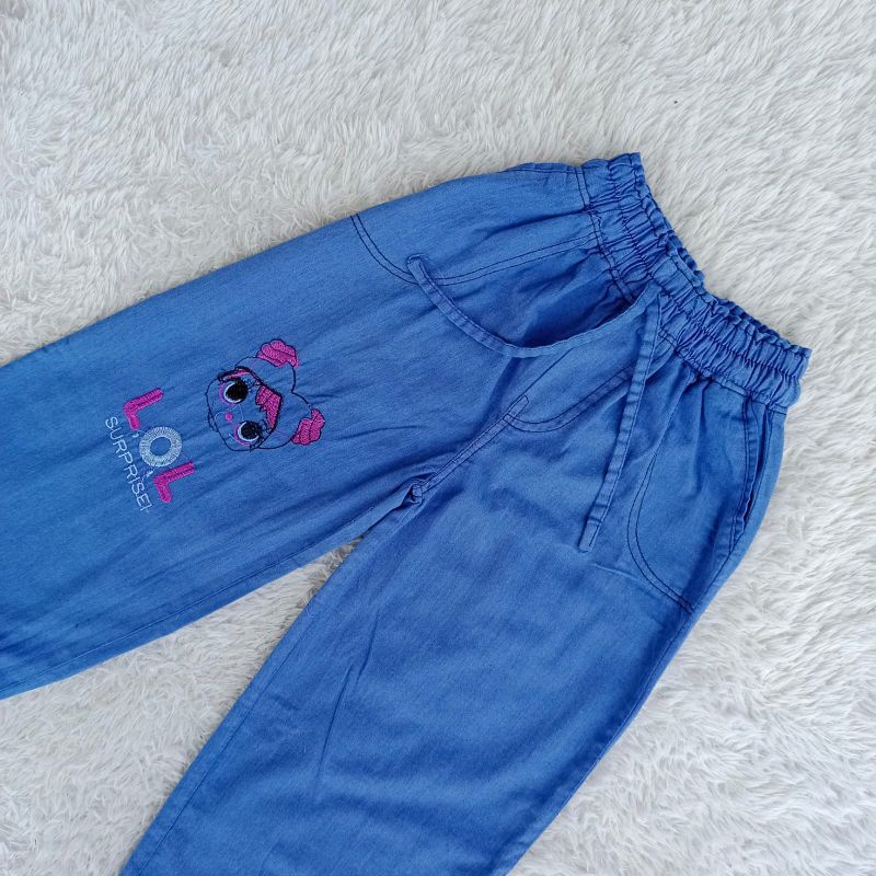 CELANA KULOT JEANS ANAK PEREMPUAN POLOS//KULOT JEANS ANAK PEREMPUAN LOL