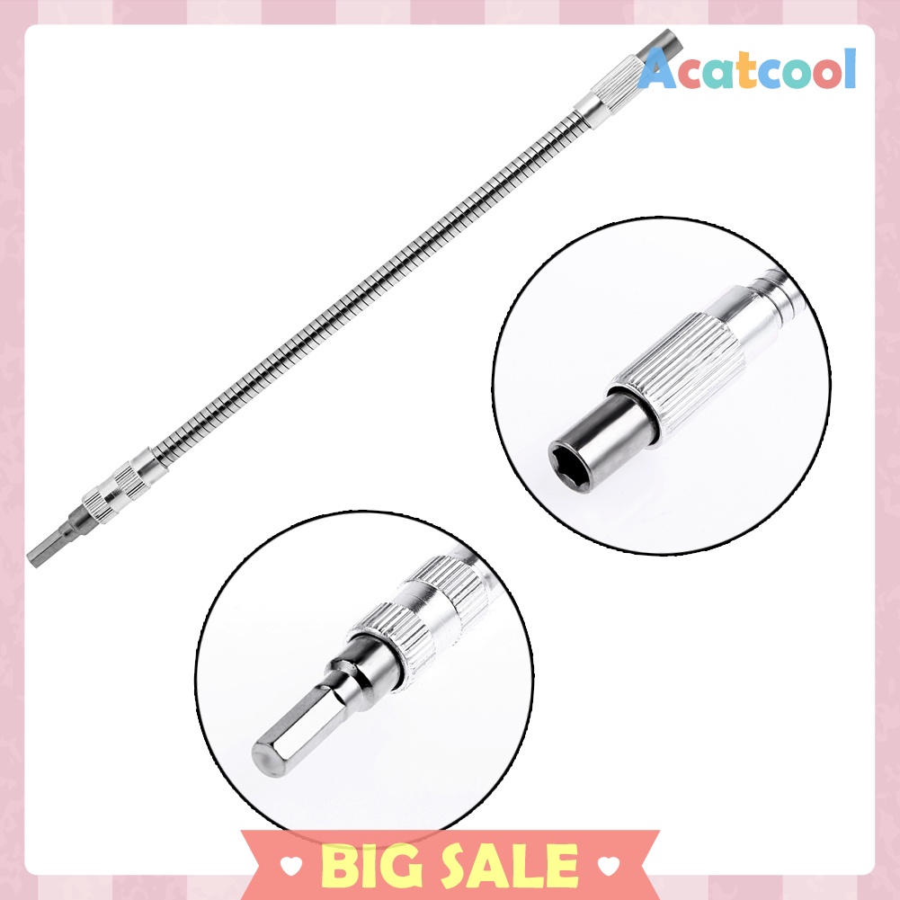 Electric Drill Flexible Shaft Metal Extension Screwdriver Drill Bit Holder