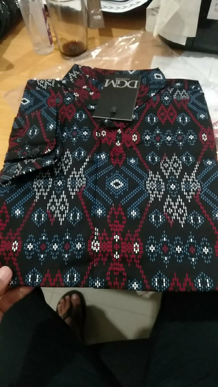 Promo Kemeja Batik Hitam Songket Lengan Panjang Best Seller Batik Songket Premium Pria Casual