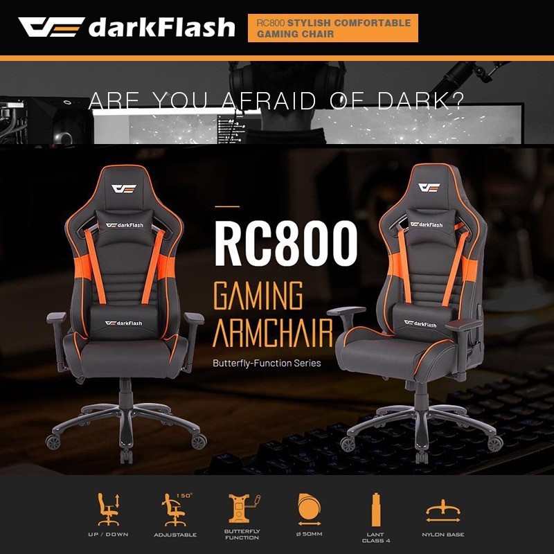 DarkFlash RC800 / RC-800 Kursi Gaming - Gaming Chair