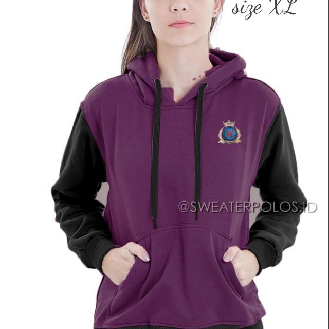 jaket hodie XL  ungu