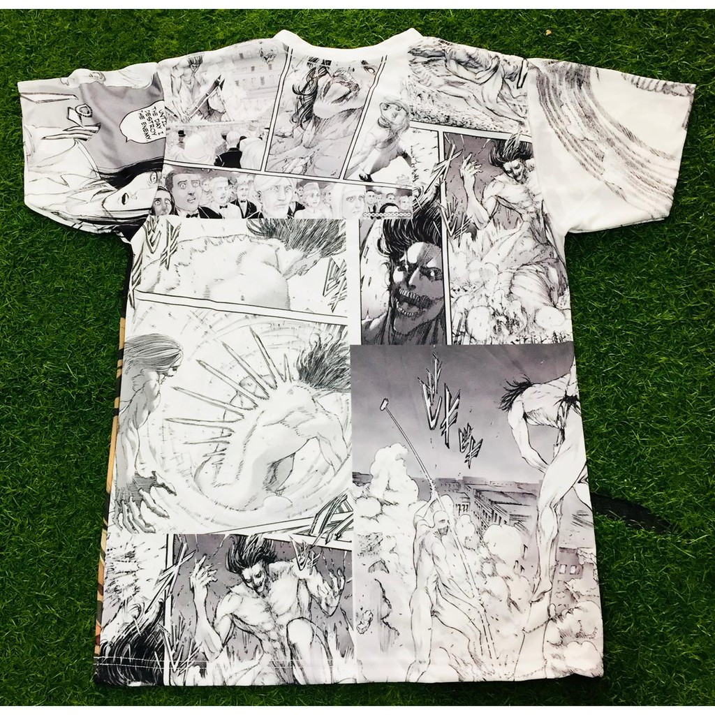 Tshirt SNK The Titan War Fullprint Anime Attack On Titan AOT Anime Manga Premium