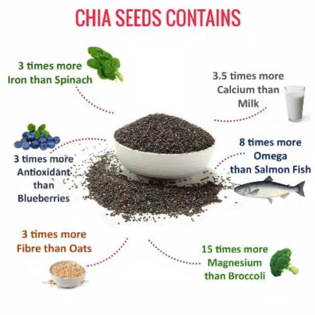 

Black Chia Seed Biji Chia Superfood Bahan Tambahan Pangan Kesehatan