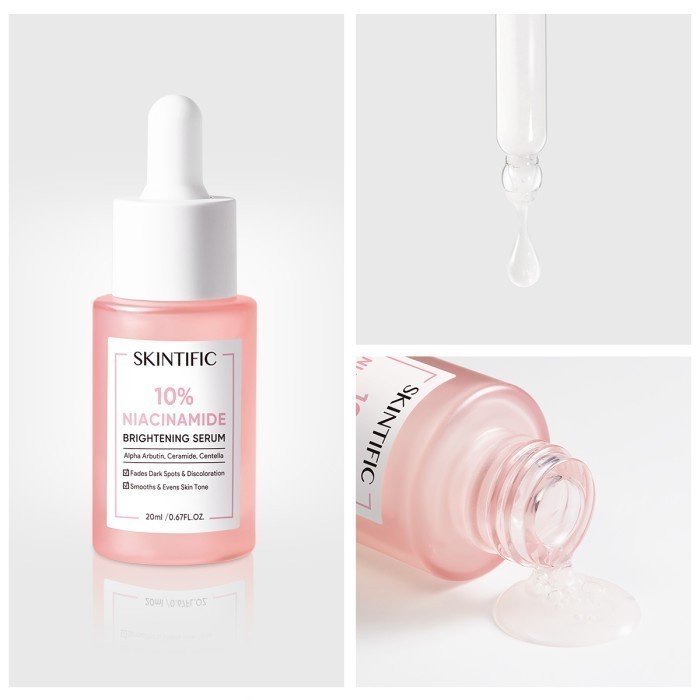 ★ BB ★  SKINTIFIC 10% Niacinamide Brightening Serum 20Ml 【BPOM】