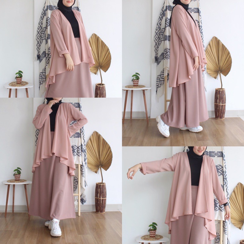 CARDIGAN OUTER IVANA-Pink nude