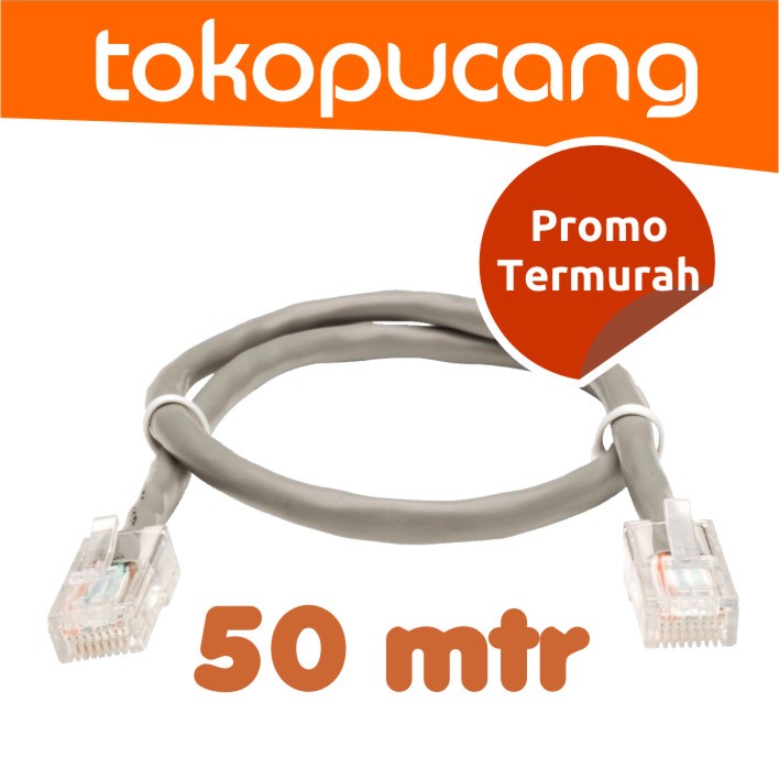Kabel LAN 50 meter siap pakai Jaringan UTP