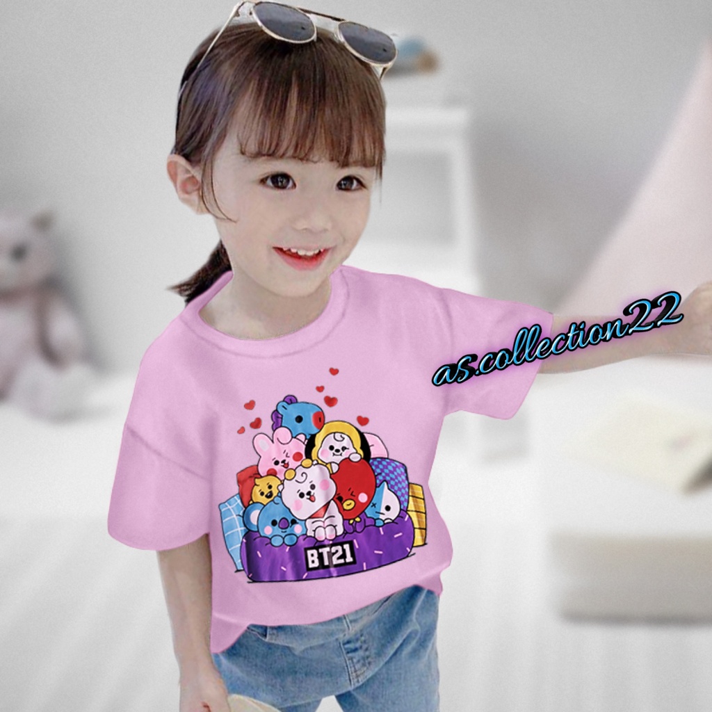 KAOS Anak perempuan BTS//USIA 1-12 TAHUN