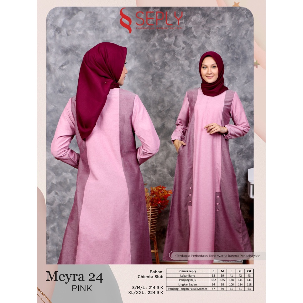 GAMIS TERBARU 2021 SEPLY MEYRA 24 PINK
