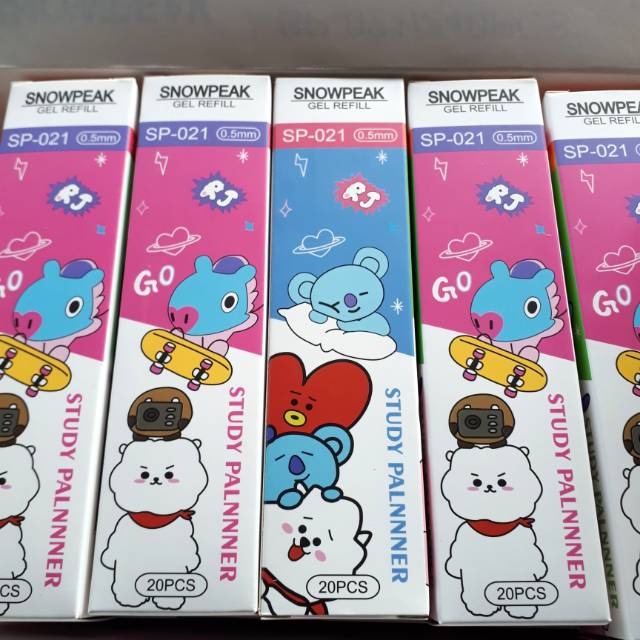 

REFIL PULPEN KARAKTER / ISI ULANG PENA BTS ( 20 pcs )