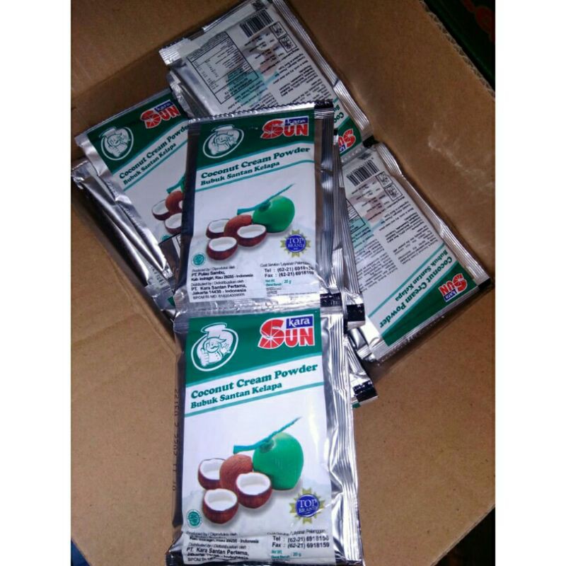 

santan kara bubuk renceng/20gr/isi 10/exp 2024