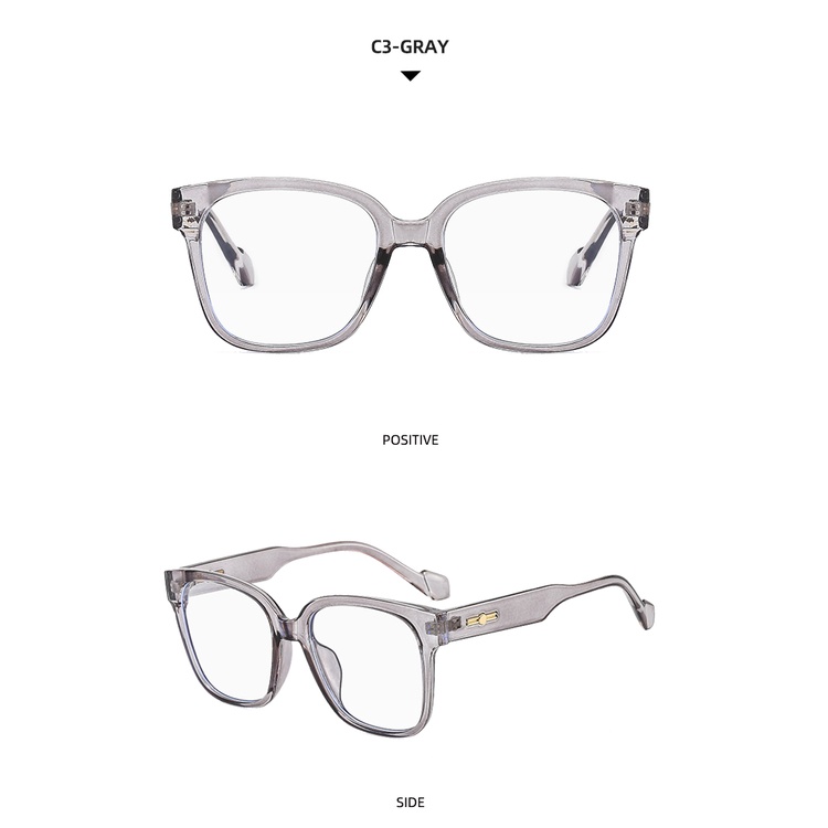 2021 new Korean version of the large square frame ins trend retro literary men and women glasses