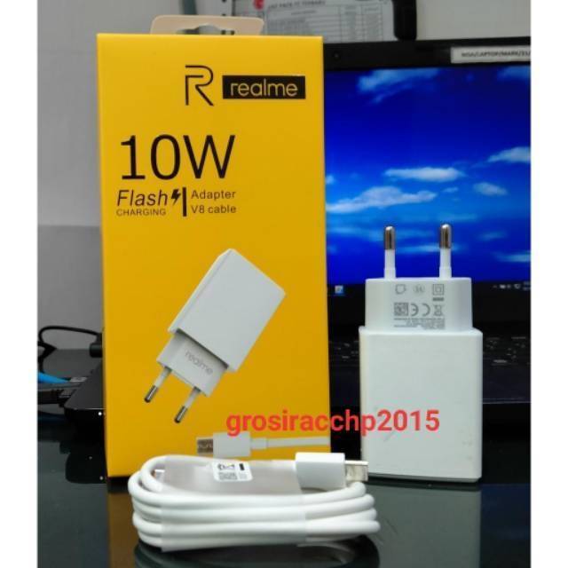 CHARGER CAS REALME OP52CAED 10WATT FAST CHARGING REAL FOR REALME 3 / REALME 5 / REALME C11 / REALME C12