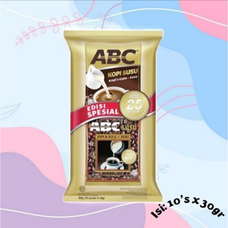 

ABC KOPI SUSU kopi+gula+susu 1 pack isi 10 sachet