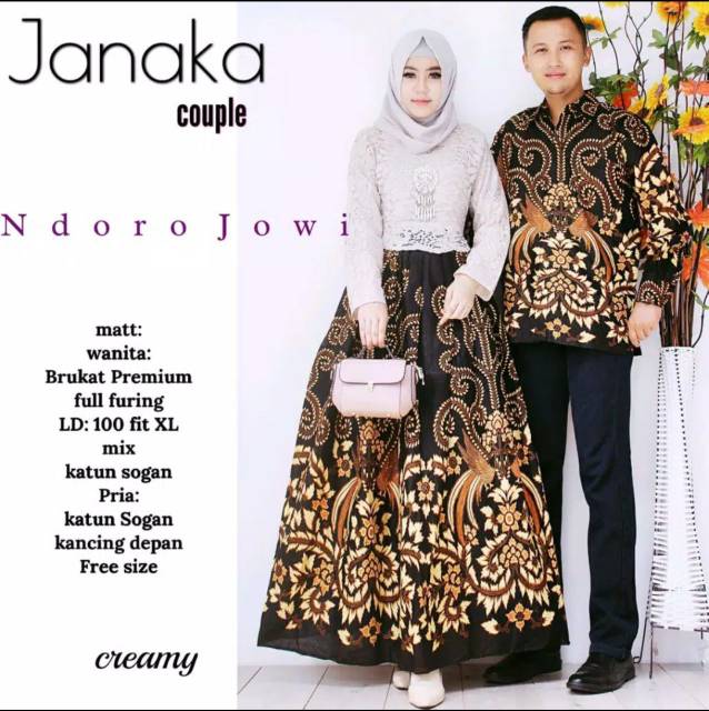 Janaka couple ORI NdoroJowi || couple gamis brokat paling dicari