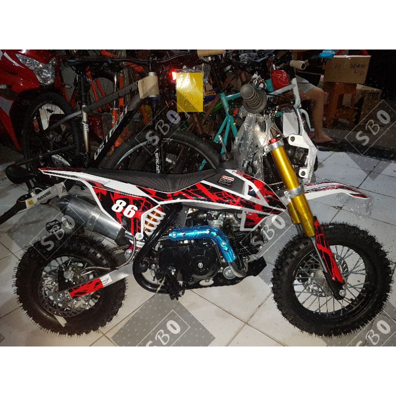 Mini Motor Medium Trail Cross Jaguar Lampu 50cc 4tak Matic 2022 New