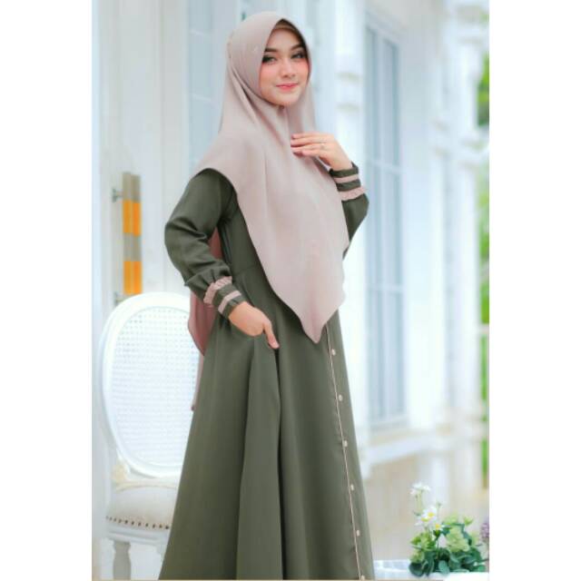 Khaifa set Gamis + Khimar by Akifa