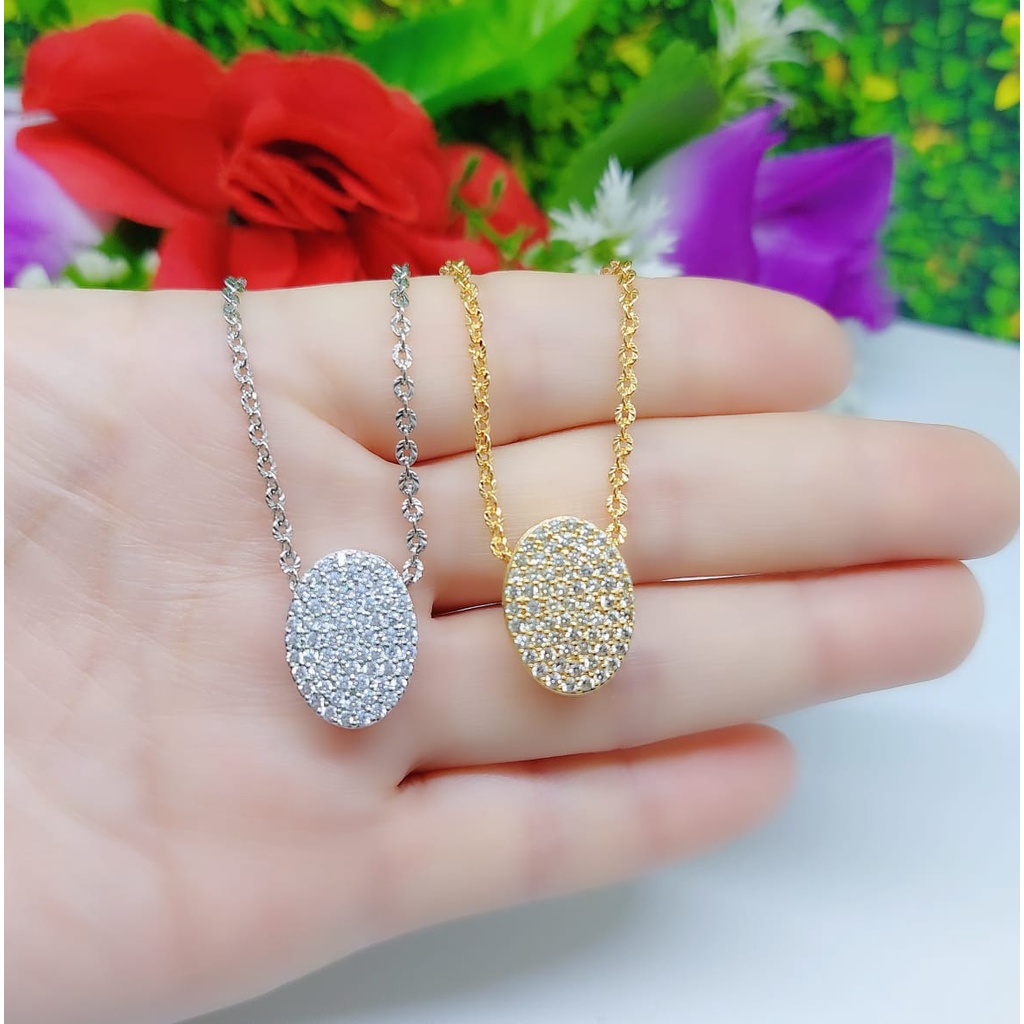 Kalung permata lapis emas perhiasan xuping jewelry 0069-0072