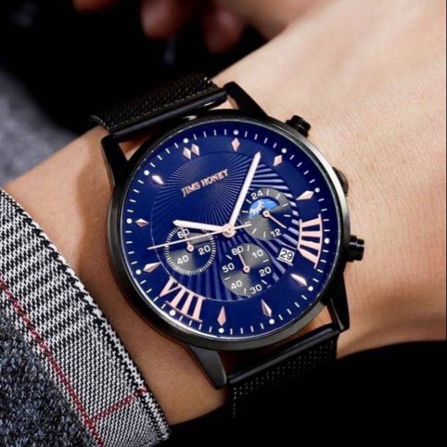 Jam Tangan Cowo 8037 Jims Honey Original 50%OFF