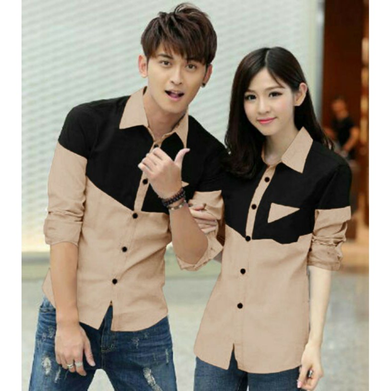 SC - COUPLE KEMEJA JULIAN / Kemeja Couple / Kemeja Pasangan / Kemeja Kekinian / Couple
