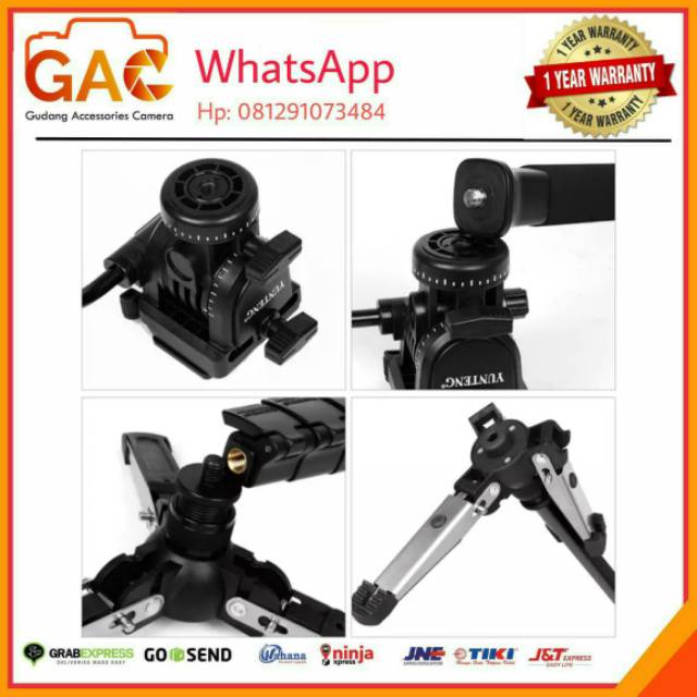 Monopood yunteng VCT-288 VCT288 for kamera video fluid head