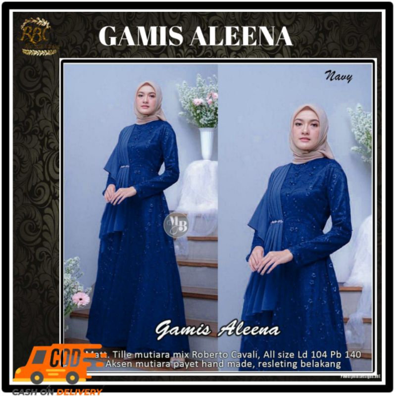 GROSIR GAMIS ALEENA /GAMIS BROKAT/BUSANA MUSLIM BROKAT/KEBAYA SYAR'I/GAMIS PESTA/GAMIS KONDANGAN
