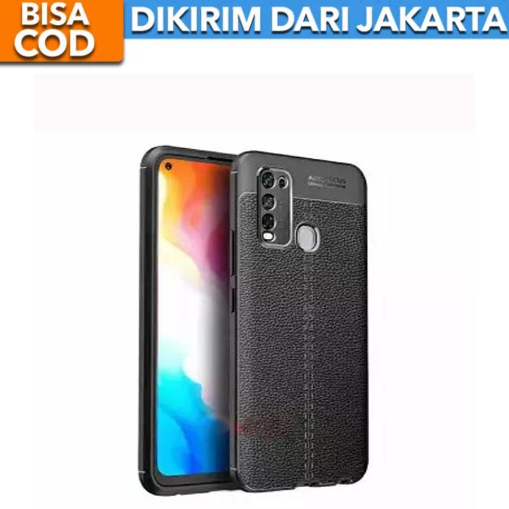Case Auto Focus Vivo Y30i Leather Experience SoftCase Slim Ultimate / Casing Kulit